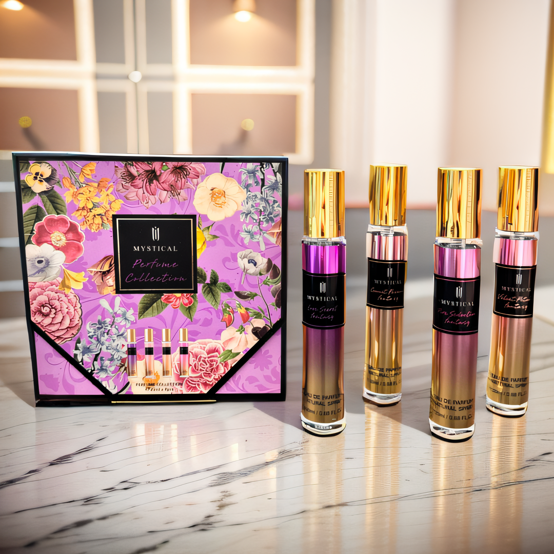 Perfume Travel Set - MYSTICAL Women's perfume gift box, floral