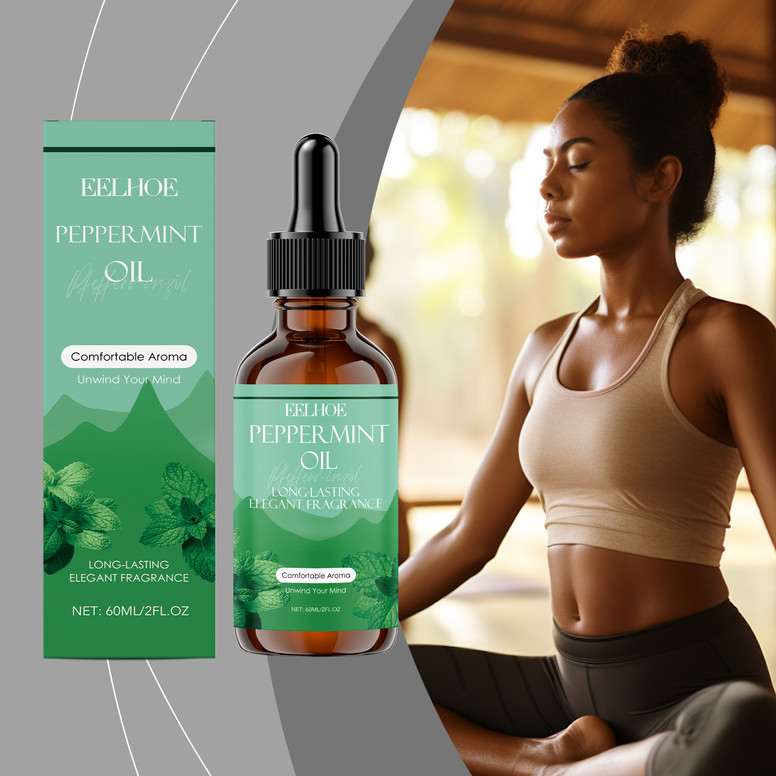 Perfume Fragrance Essential Oil - Eelhoe 60ml Mint Fragrance Care Perfume