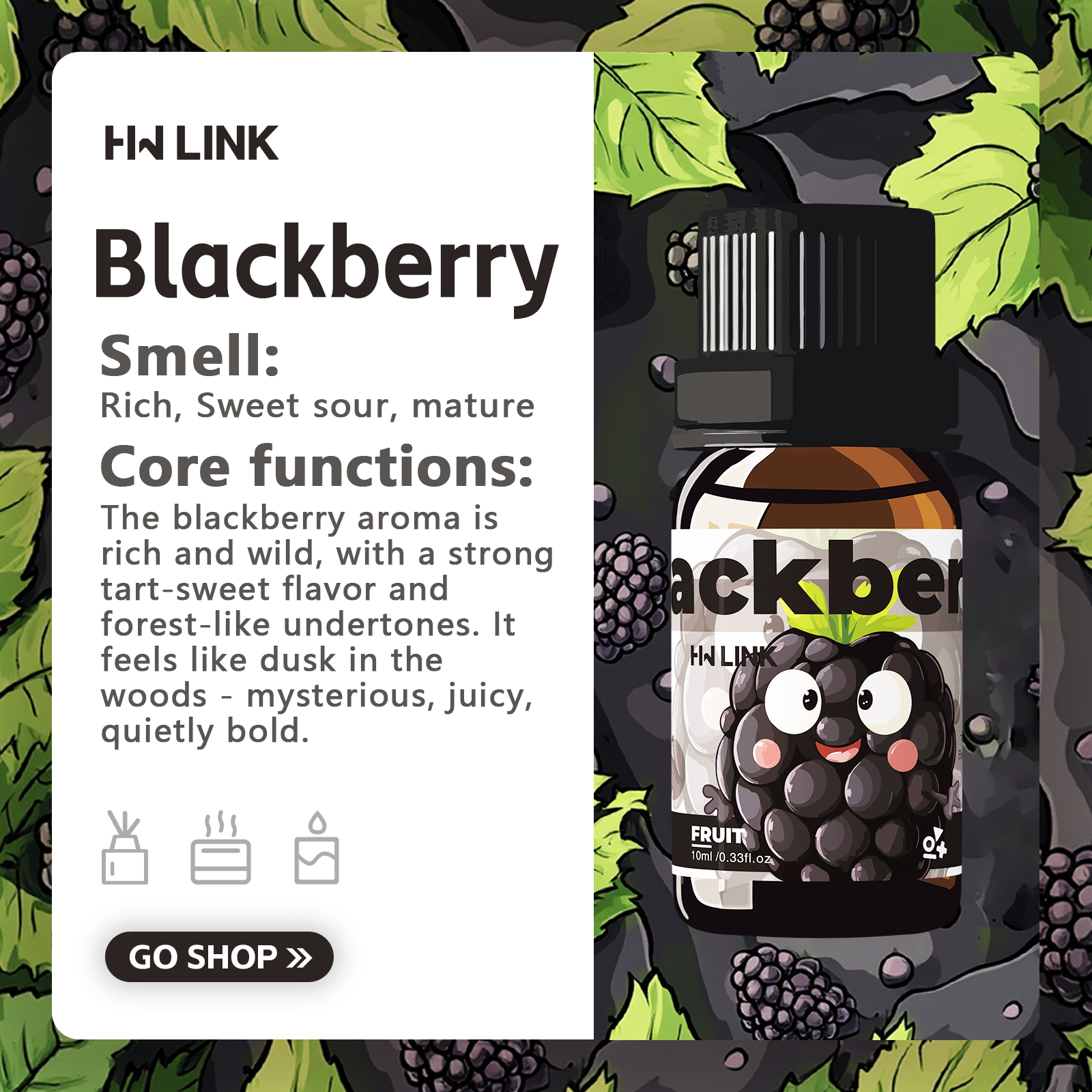 Blackberry Essential Oil Black - Perfume Fragrance Making avis et prix