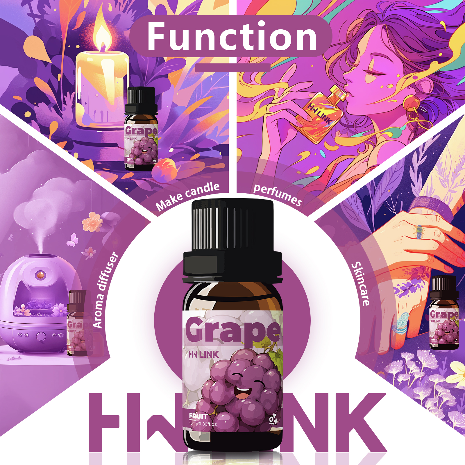 Grape Essential Oil 10ml Perfu - Perfume Fragrance Essential Oil avis et prix