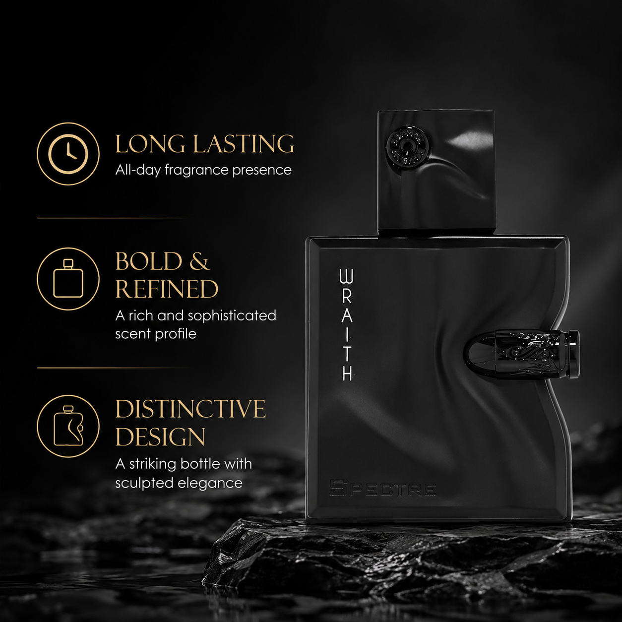 Sculpted Black Bottle Men Eau  - Perfume Fragrance Making avis et prix