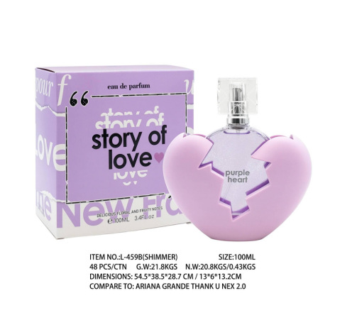 100ml Purple Heart Love Story  - Perfume Fragrance Story avis et prix