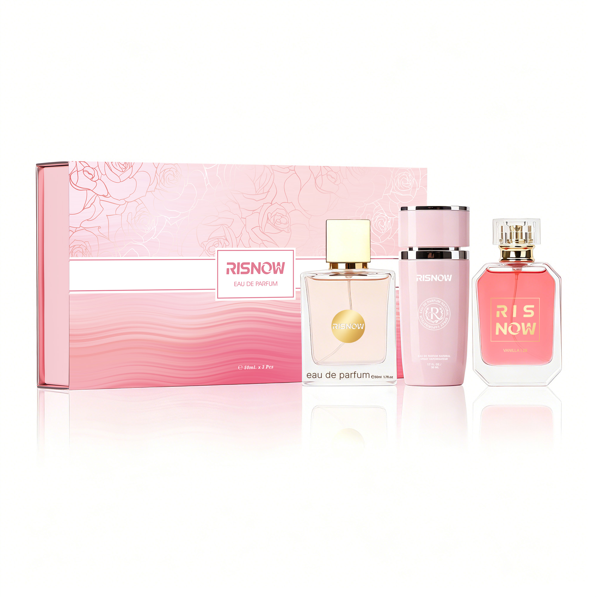 3 pcs Set Of Floral Scented Pe - Perfume Travel Set avis et prix