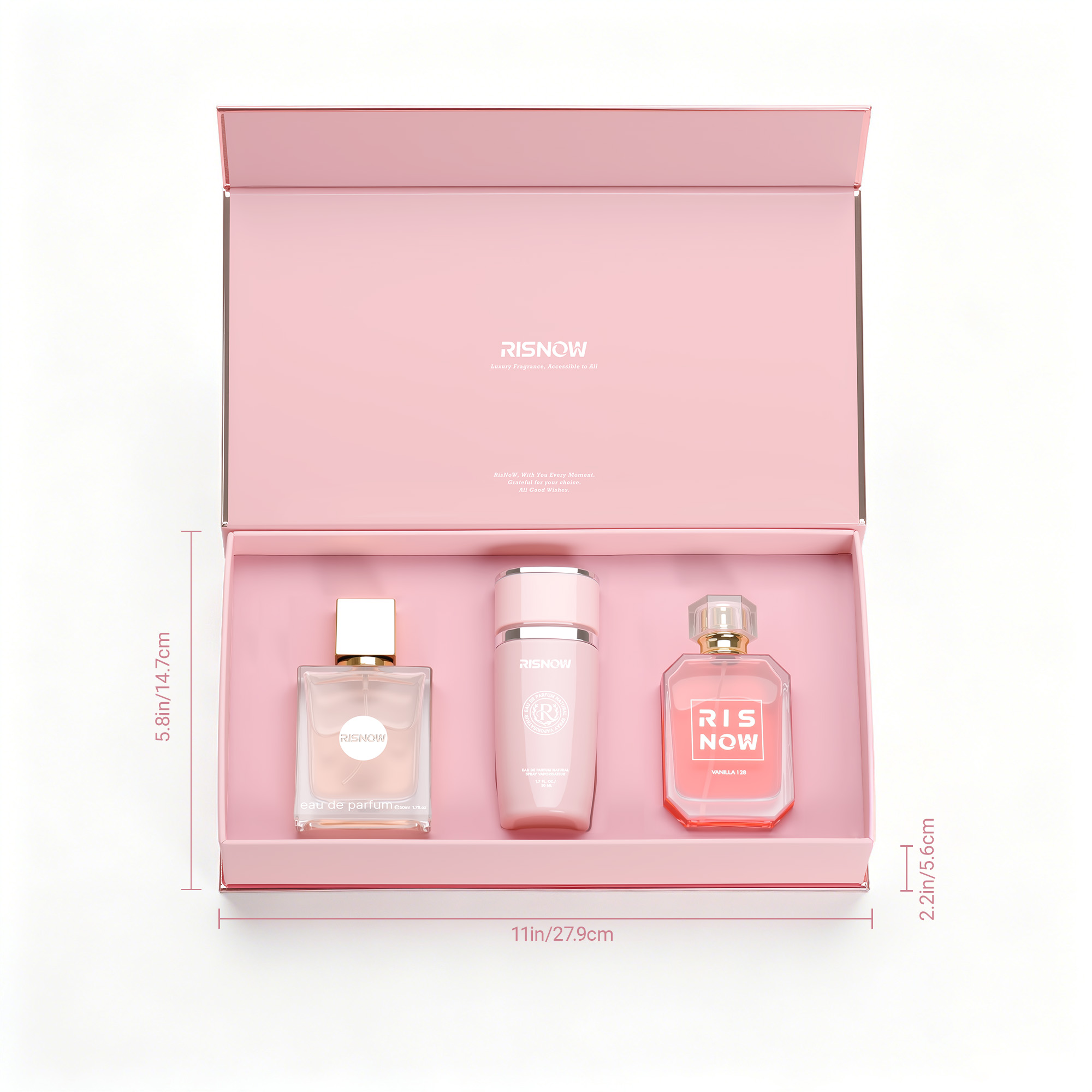 3 pcs Set Of Floral Scented Pe - Perfume Travel Set avis et prix