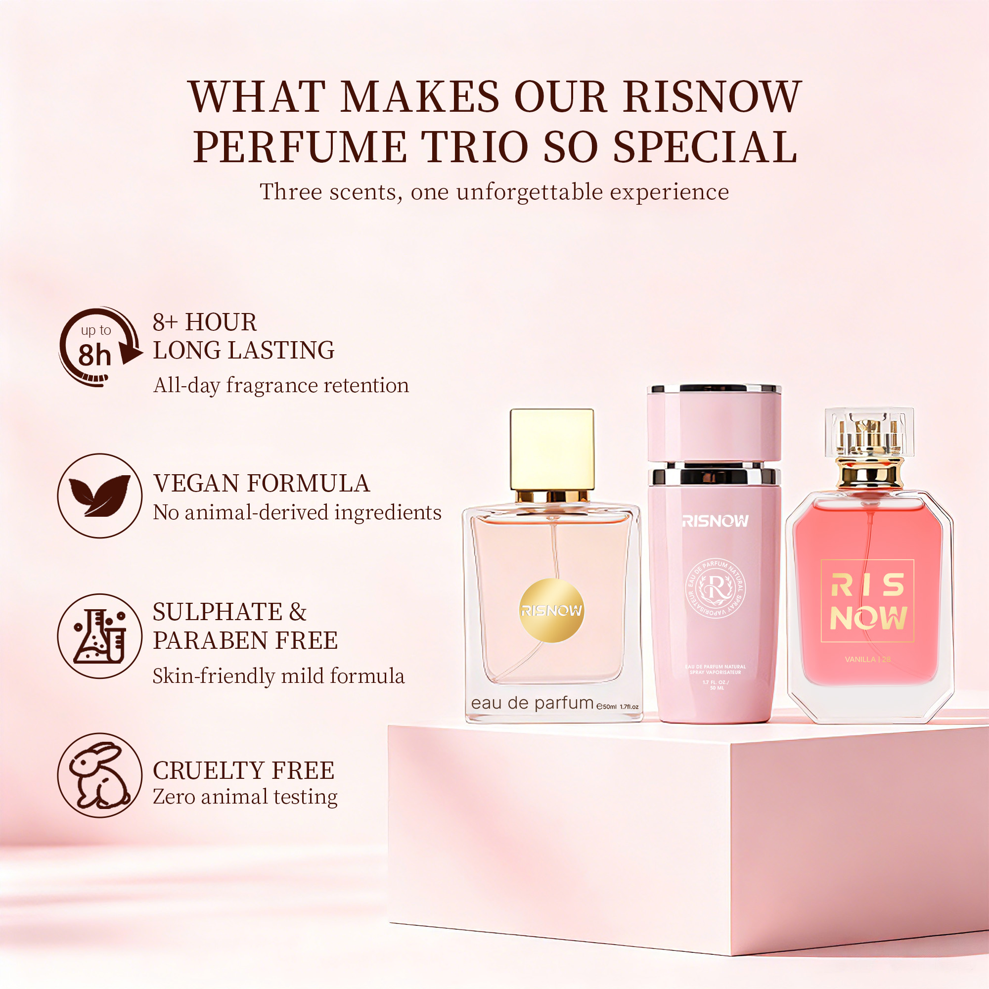 3 pcs Set Of Floral Scented Pe - Perfume Travel Set avis et prix